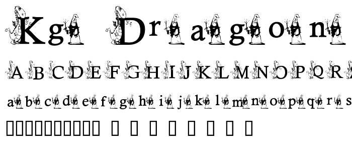 KG DRAGON font